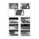 Car Shades for VW Touran 5-Door BJ. 03-10, (Set of 6) for