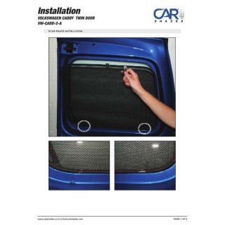 Sonnenschutz Vw Caddy Twin Door Bj 04 10 2 Teilig 89 90